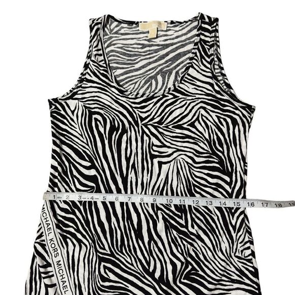 MICHAEL Michael Kors Black & White Zebra Sleeveless Jersey Dress MEDIUM - Picture 8 of 14